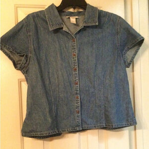 J. Jill Denim Button-Up Shirt